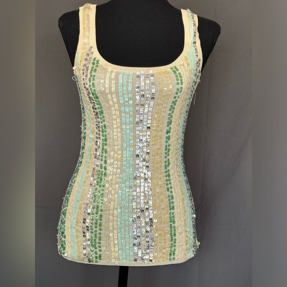 Vintage Bebe sequin tank top - Picture 2 of 8